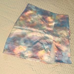 Pastel mini skirt, size large, NWOT